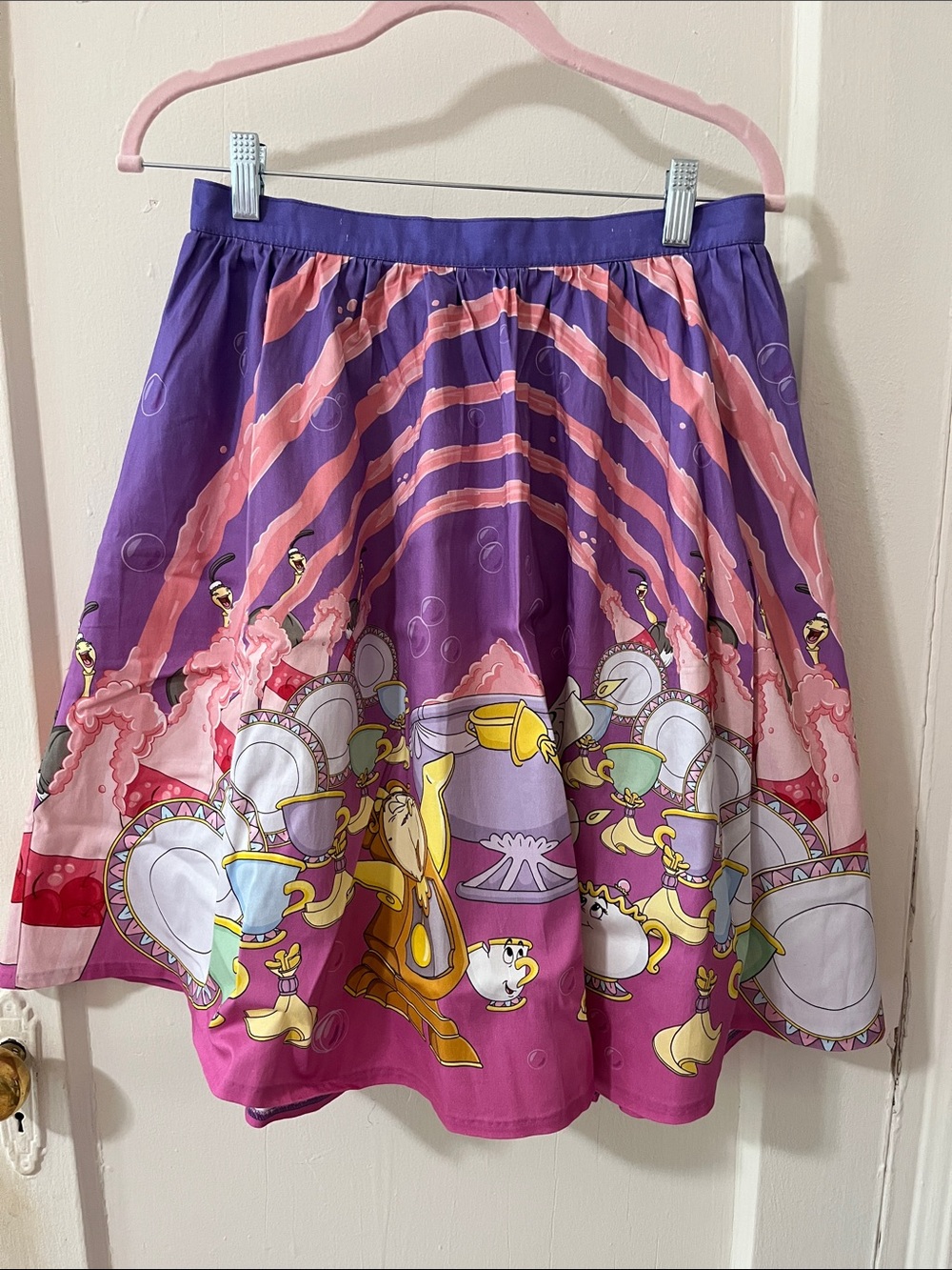 Loungefly Disney Beauty and the Beast Skirt, Size Medium